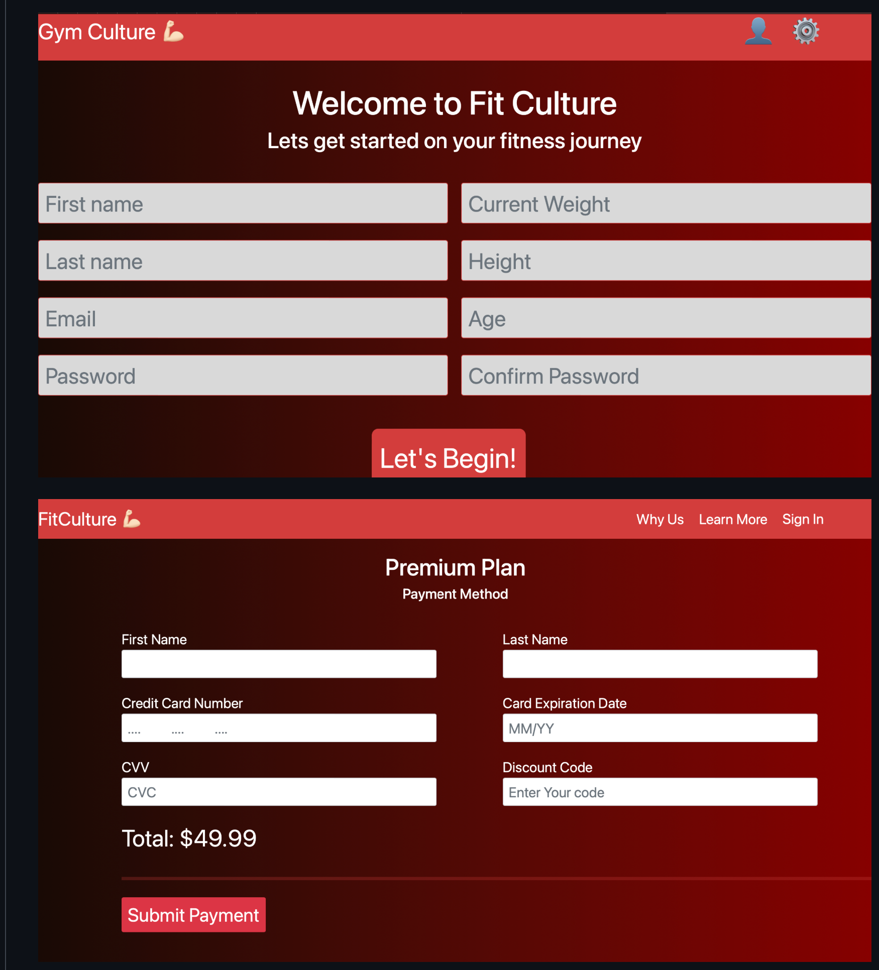 Registration and payment